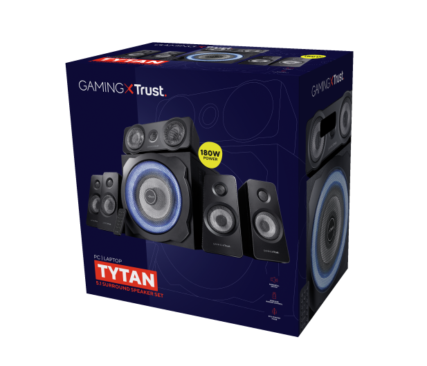 Trust 5.1 GXT 658 Tytan Surround Speaker System - 449675 - zdjęcie 4